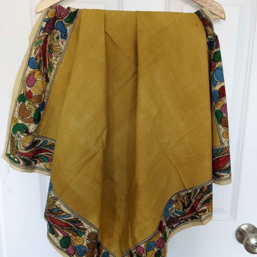 Beautiful hand-dyed cotton scarf